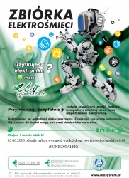 Plakat zbiórki elektrośmieci