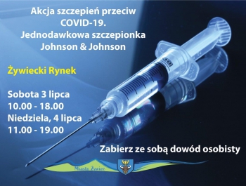 Akcja szczepień przeciw COVID-19 na żywieckim Rynku - zdjęcie1