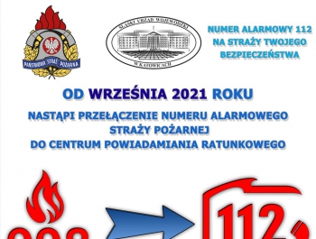 Informacja o przełączeniu numeru alarmowego 998 do 112 - zdjęcie1