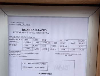 Nowe tabliczki z rozkładem jazdy autobusów - zdjęcie1