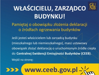 30 czerwca upływa termin złożenia deklaracji o źródłach ogrzewania budynków - zdjęcie1