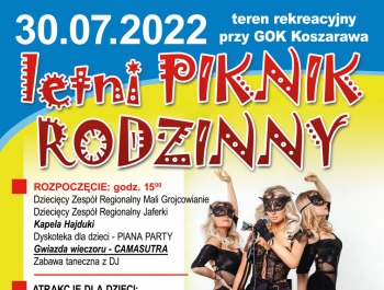 Zapraszamy na Piknik Rodzinny w dniu 30 lipca 2022r. - zdjęcie1