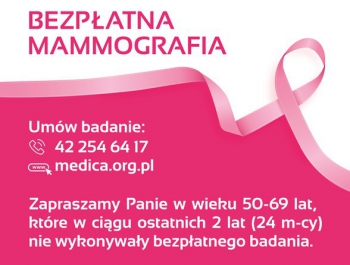 Zaproszenie na bezpłatne badania mammograficzne - zdjęcie1