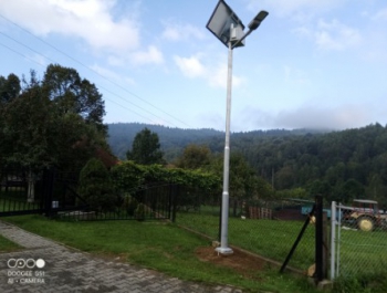 Montaż lamp solarnych na terenie Koszarawy - zdjęcie2