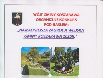 Konkurs na najładniejszą zagrodę wiejską Gminy Koszarawa w 2025 roku - zdjęcie1