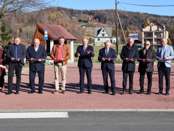 Uroczyste otwarcie inwestycji „Przebudowa dróg powiatowych na terenie Gminy Koszarawa” - zdjęcie1