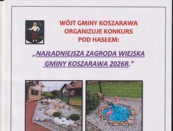 Konkurs na najładniejszą zagrodę wiejską Gminy Koszarawa w 2026 roku - zdjęcie1