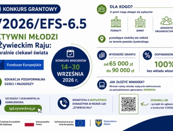 Informacja o konkursach grantowych ogłoszonych przez Stowarzyszenie – LGD „Żywiecki Raj” - zdjęcie2
