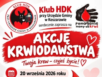Zapraszamy na akcję krwiodawstwa w Koszarawie - zdjęcie1