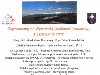 Wędrówka szlakami Koszarawy - październik 2020 - zdjęcie1