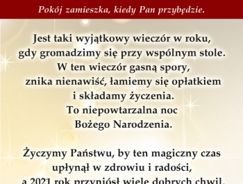 Życzenia z okazji nadchodzących Świąt Bożego Narodzenia - zdjęcie1